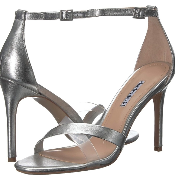 Charles David Women's Courtney Heeled Sandal with band with clear strap - Picture 1 of 12